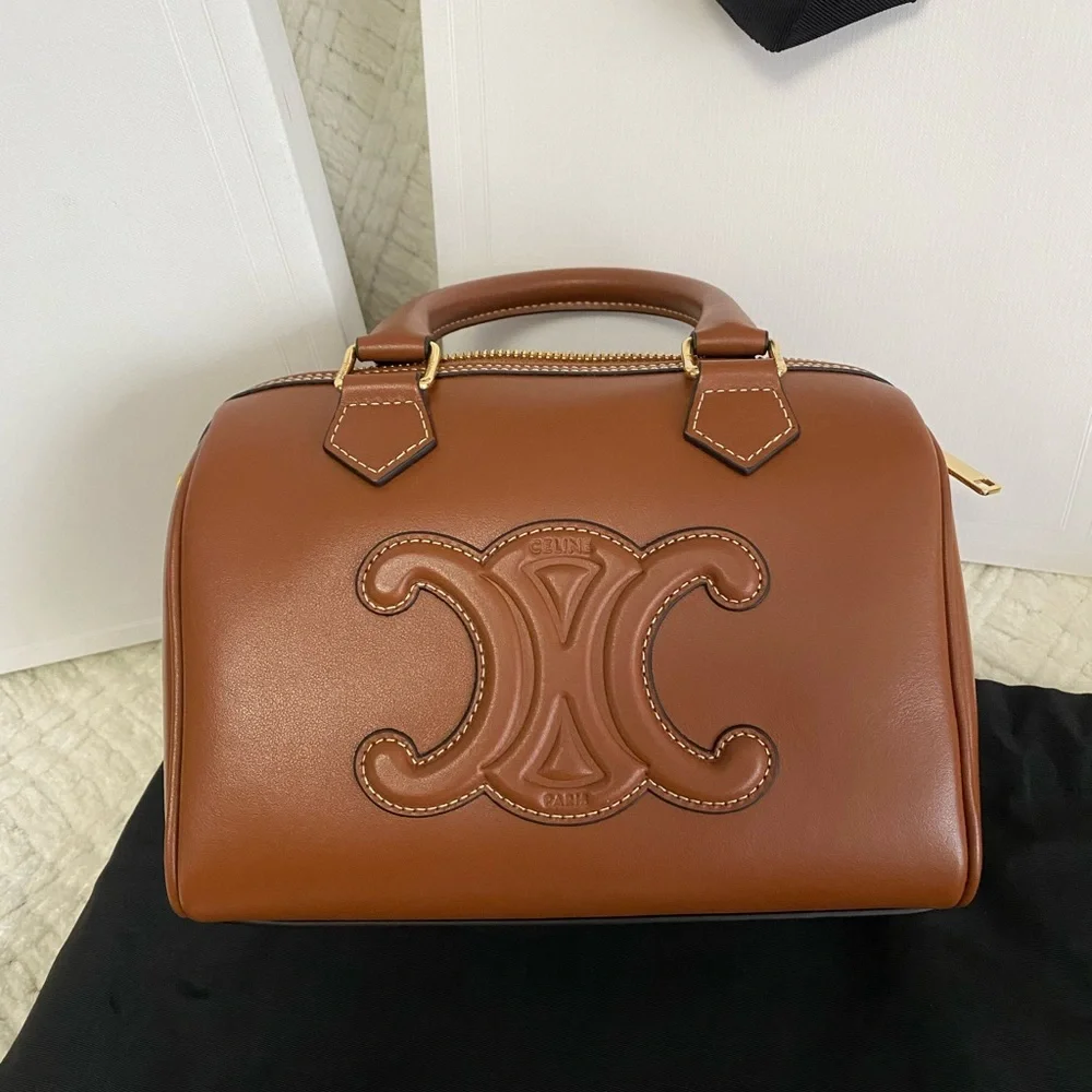 Celine Boston Small Tan Leather, Brand New - Picture 13 of 16